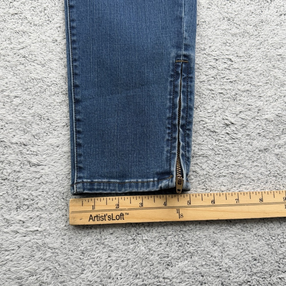 Uniqlo Jeans Women 30x26.5 Blue Skinny Stretch Mid Rise Ankle Zip Denim Pants - Picture 16 of 16